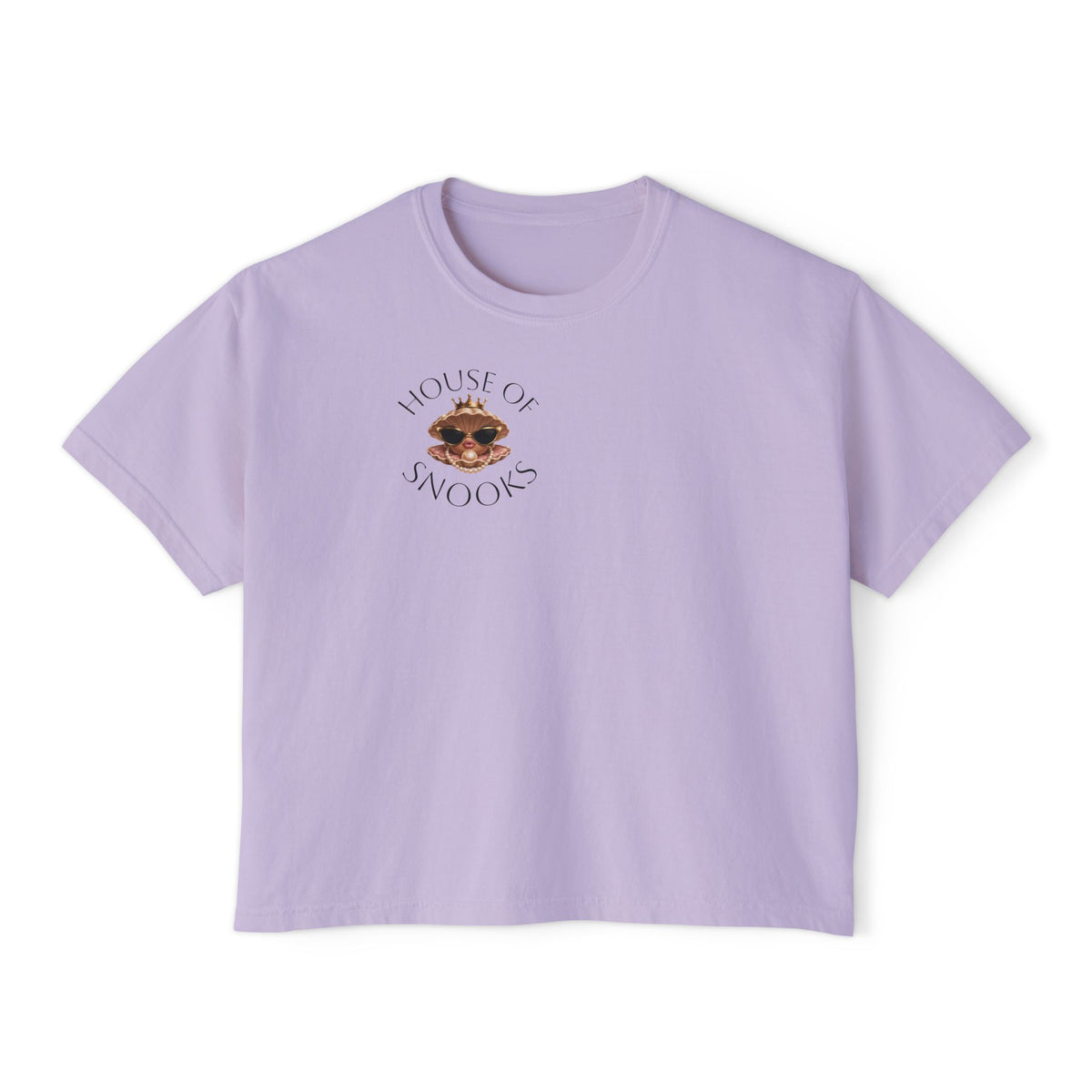 Hoochie Social Club Boxy Tee — Women's Cute Retro Cat Graphic Crop T-Shirt