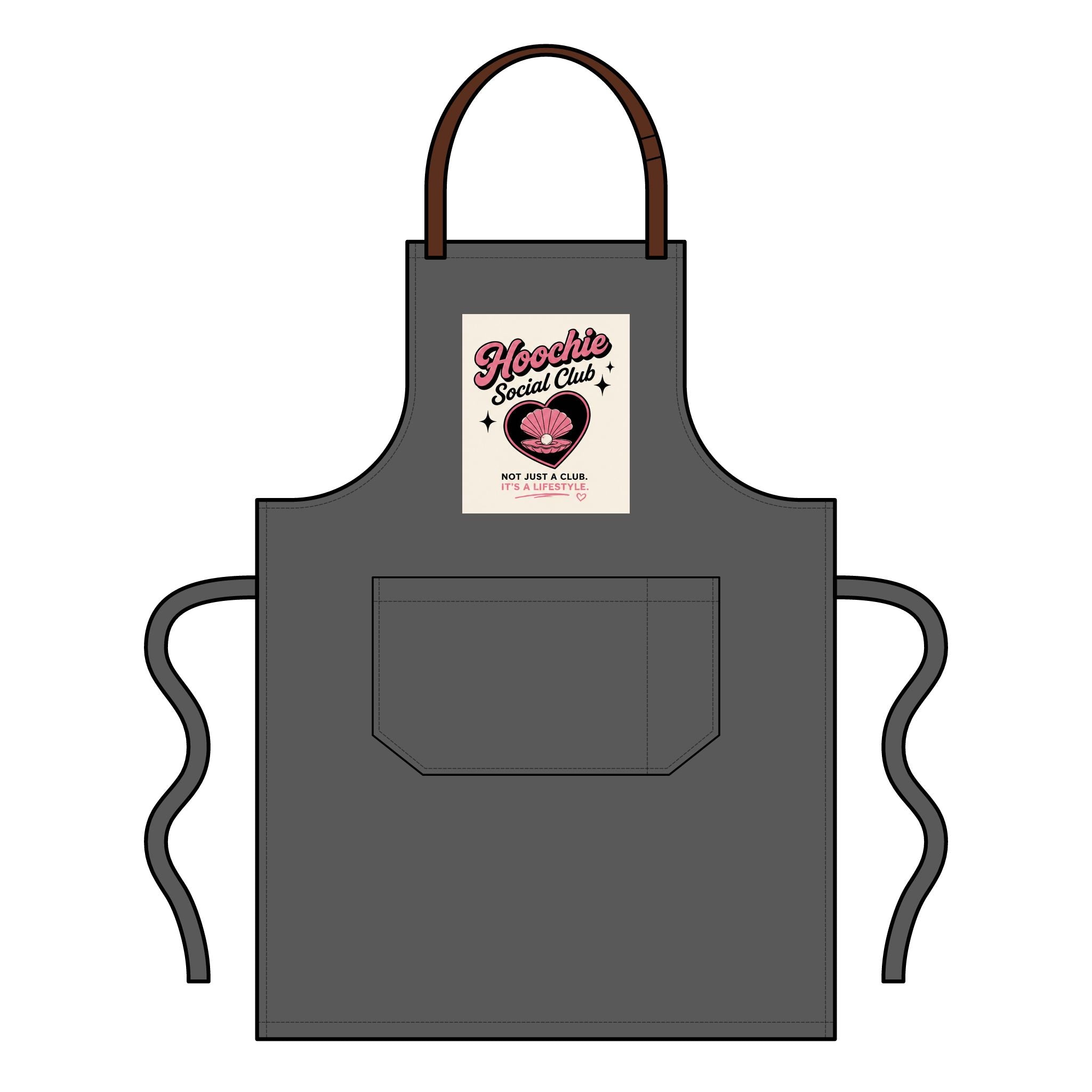 Market Bib Apron - 'Hoosier Social Club' Vintage Diner Logo Chef Apron