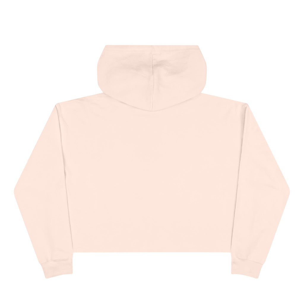 Hoochie Social Club Cropped Hoodie — Retro Sun Cat Graphic