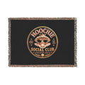 Woven Blanket — "Hoochie Social Club" Skull Logo Throw Blanket