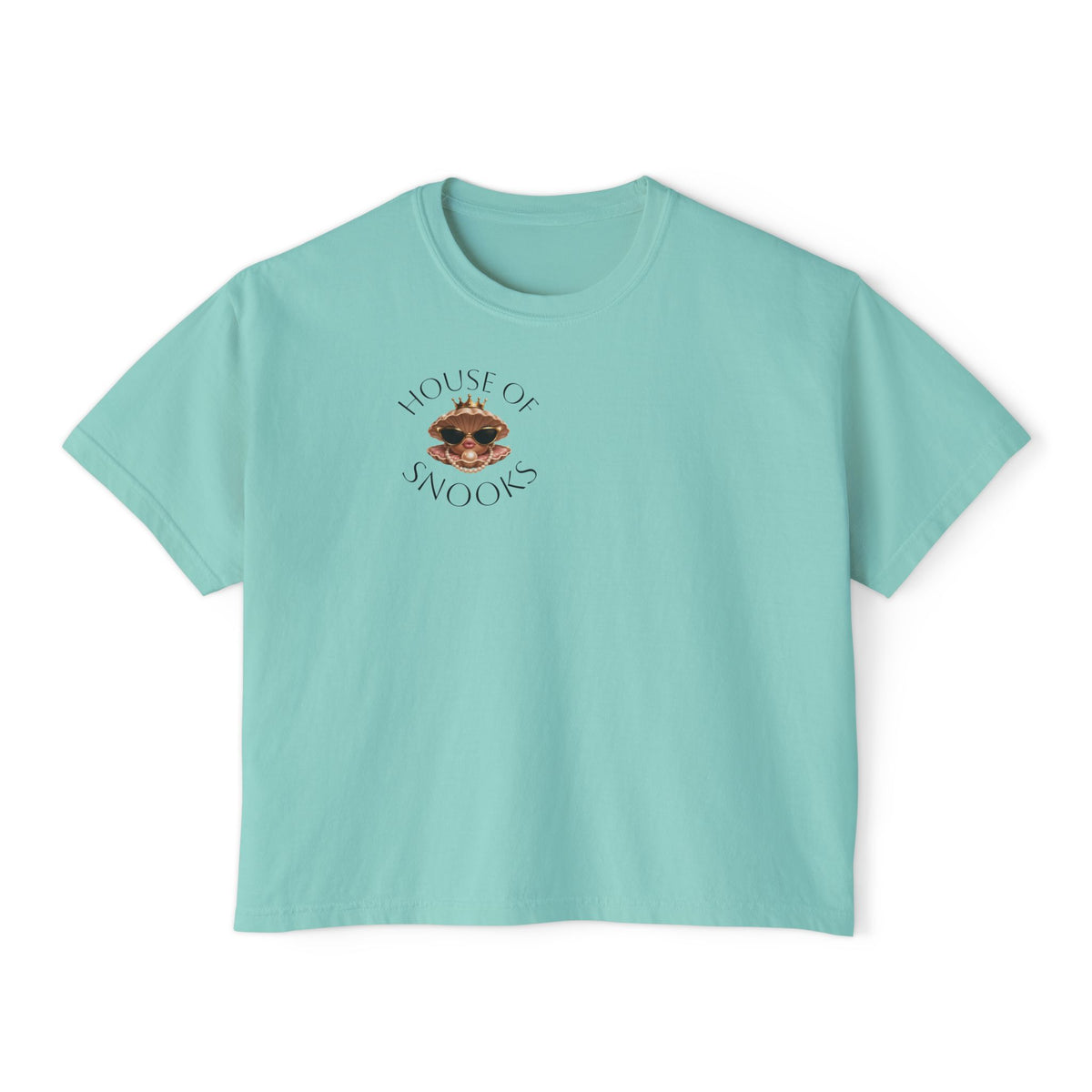 Hoochie Social Club Boxy Tee — Women's Cute Retro Cat Graphic Crop T-Shirt