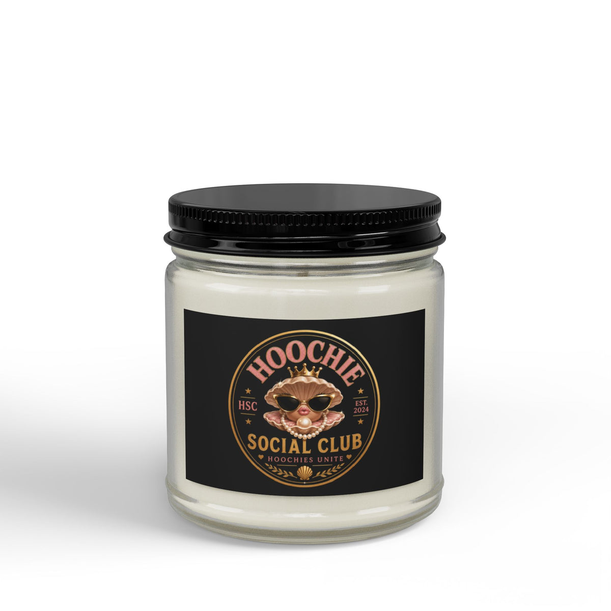 Scented Soy Candle — Hoochie Social Club Amber Jar (4oz & 9oz)