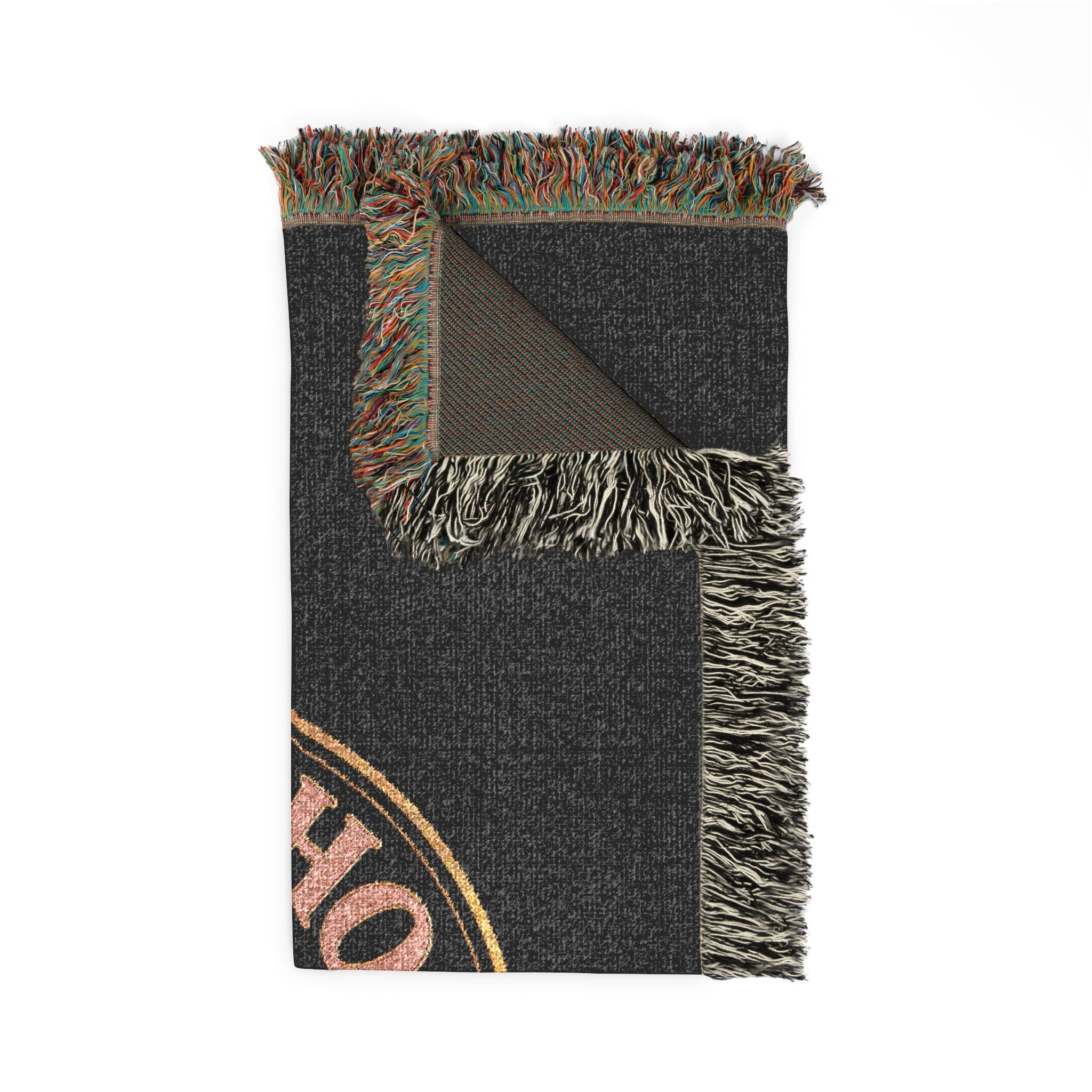 Woven Blanket — "Hoochie Social Club" Skull Logo Throw Blanket