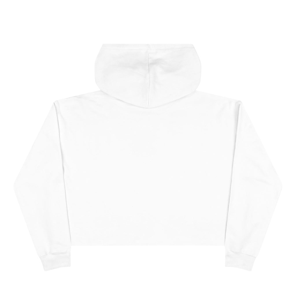 Hoochie Social Club Cropped Hoodie — Retro Sun Cat Graphic