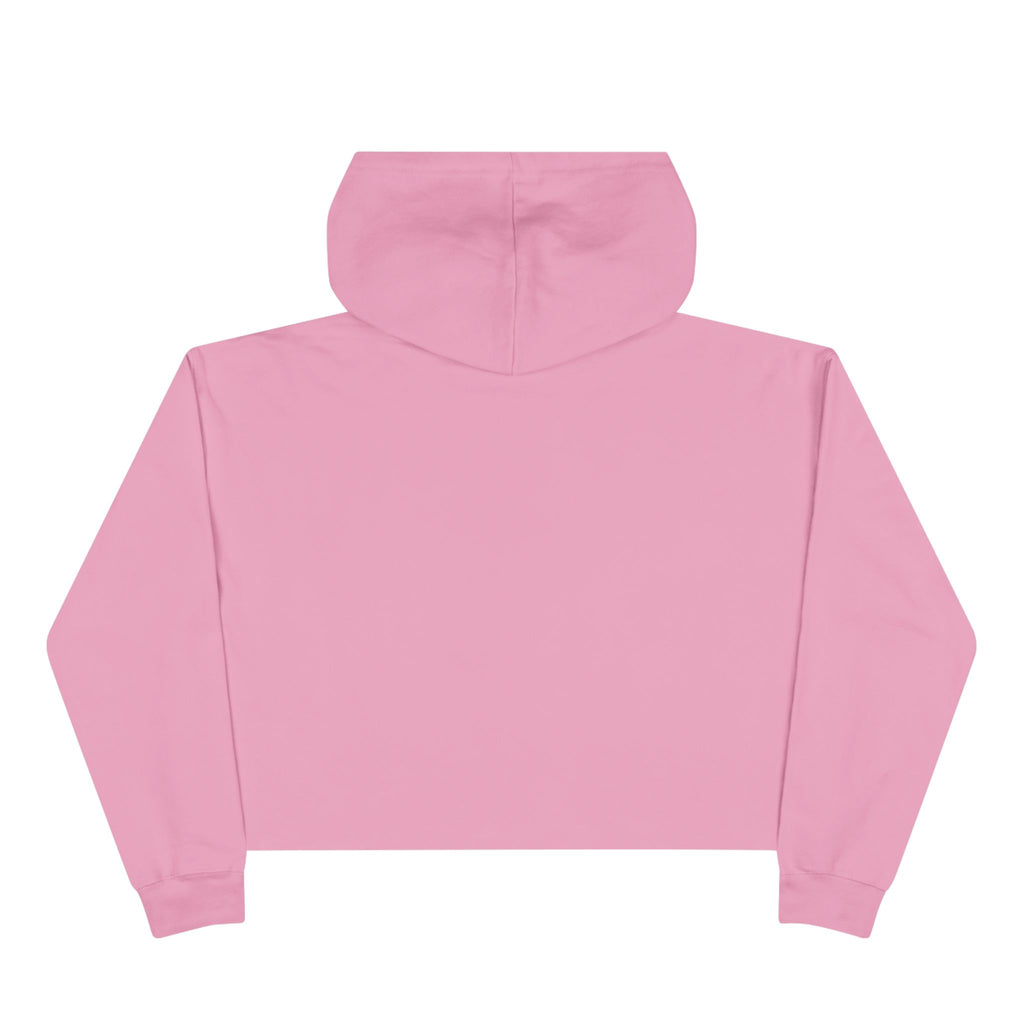 Hoochie Social Club Cropped Hoodie — Retro Sun Cat Graphic