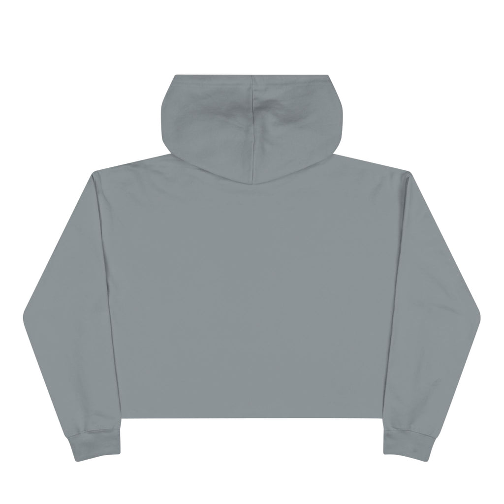 Hoochie Social Club Cropped Hoodie — Retro Sun Cat Graphic