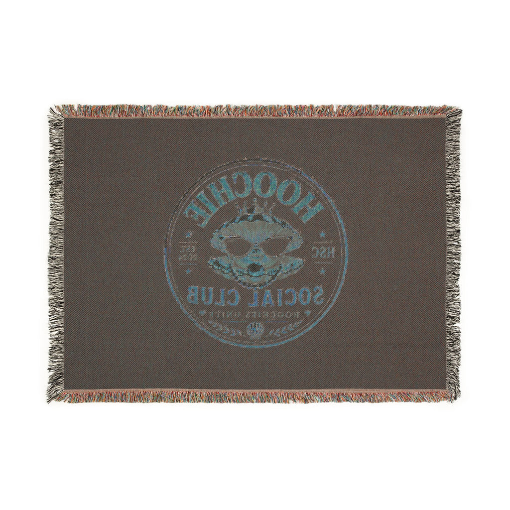 Woven Blanket — "Hoochie Social Club" Skull Logo Throw Blanket
