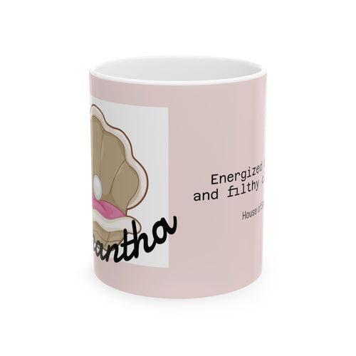 Clamantha Personalized Coffee Mug — Cute Pink Name Mug for Bridesmaids, Gifts & Everyday Tea